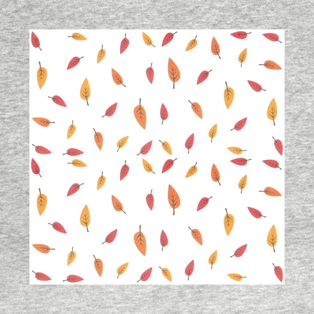 Falling Leaves Autumn Pattern by Tobe_Fonseca